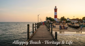 Alleppey beach heritage and life