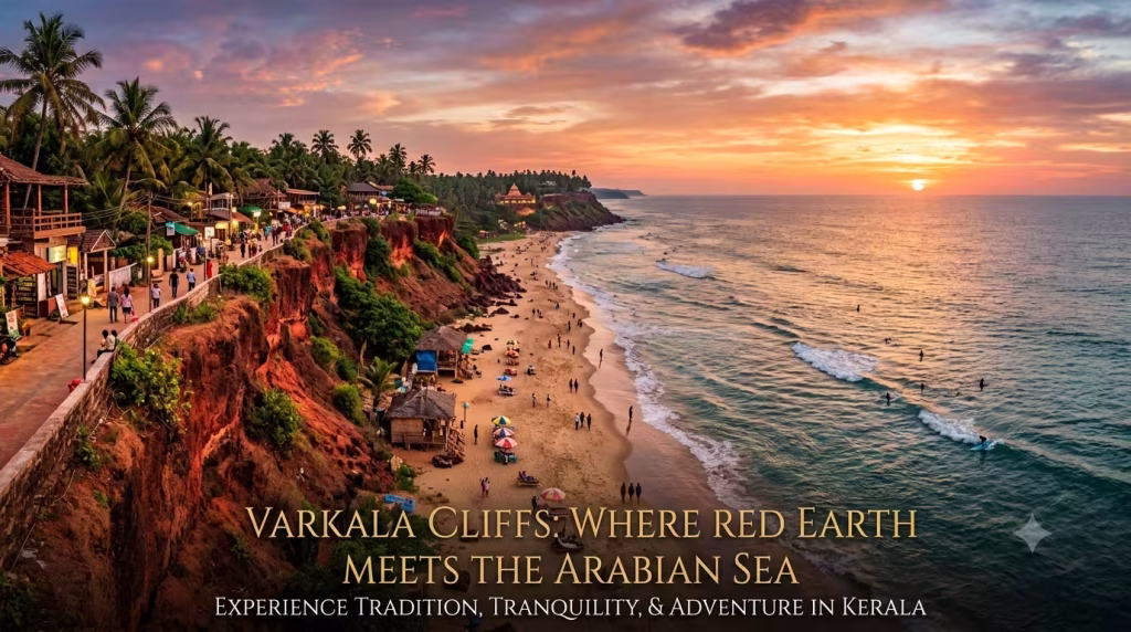 Varkala Cliff Beach, Kerala